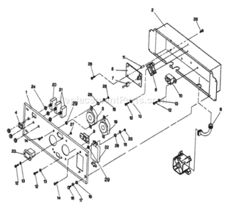 Part Location Diagram of 1903245 Briggs and Stratton Circuit breaker, 20A